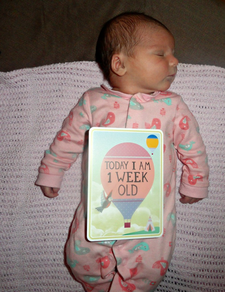 Chloe is 1 week old